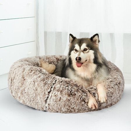 Pet Bed Cat Dog Donut Nest Calming Carousel 8
