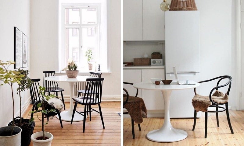 Tulip Dining Table Round White Carousel 5