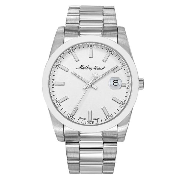 Mathey-Tissot Mathy I Stainless Steel White Dial Swiss Made Men's Watch - H450AI Carousel 1