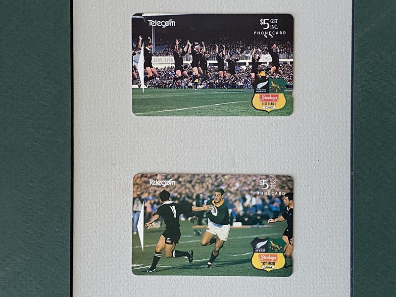 All Blacks vs Springboks - 1994 Steinlager Rugby test series signed #47 of 5263615884012802113