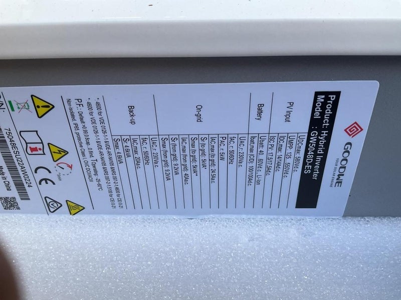 Goodwe Hybrid Inverter GW5048D-ES 1x Carousel 5