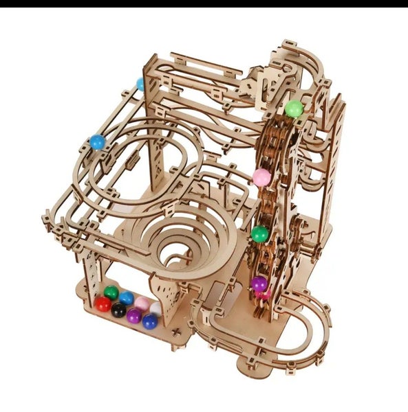 DIY Wooden Marble Run Puzzle | 3D Mechanical STEM Toy & Brain Teaser for Adults Carousel 2
