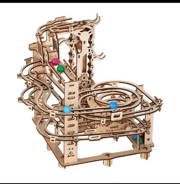 DIY Wooden Marble Run Puzzle | 3D Mechanical STEM Toy & Brain Teaser for Adults Carousel 4