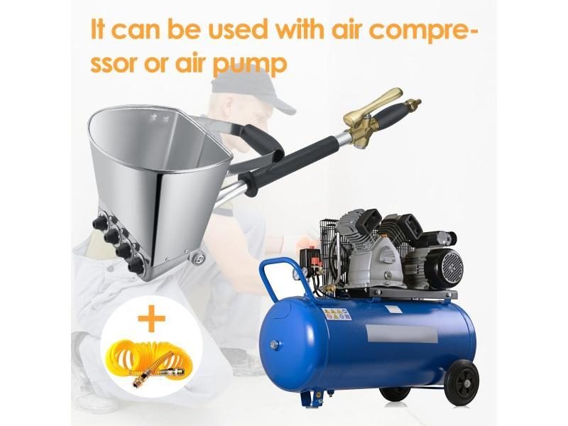 Mortar Spray Gun Wall Stucco Shovel Hopper Ladle Cement Mortar Sprayer Gun Carousel 2