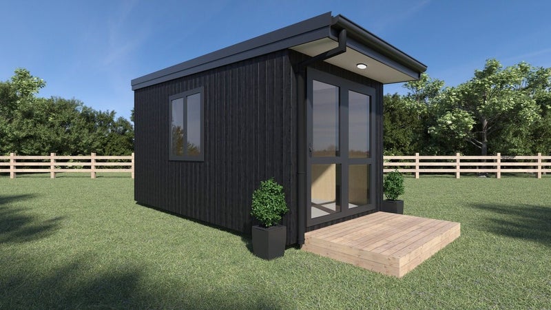 Kowhai Sleepout Cabin **FOR RENT ONLY** – Compact & Comfortable $105/week Carousel 1