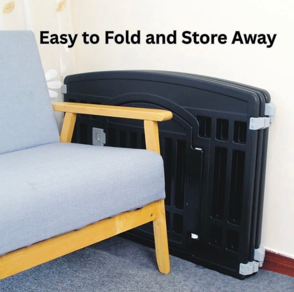 2 in 1 Pet House and Adjustable Playpen with Roof Feature and Locking Door - ... Carousel 7