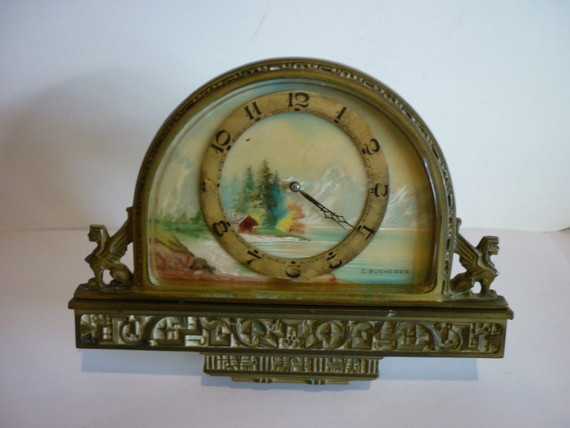 SWISS BUCHERER SMALL FINE CLOCK. C1920'S. Carousel 1