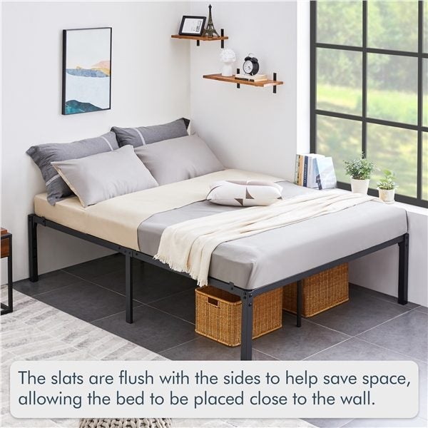 Double Metal Platform Bed Frame Carousel 1