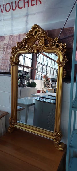 CLEARANCE - Vintage Style Gold Wall Mirror W70 *Floor Display *45% OFF Carousel 2