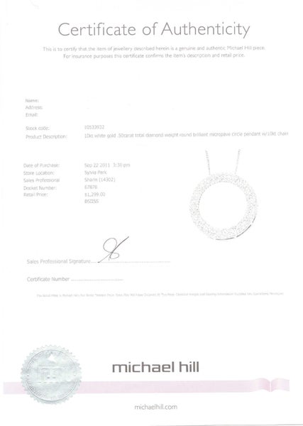 10kt White Gold Pendant & Chain Carousel 3