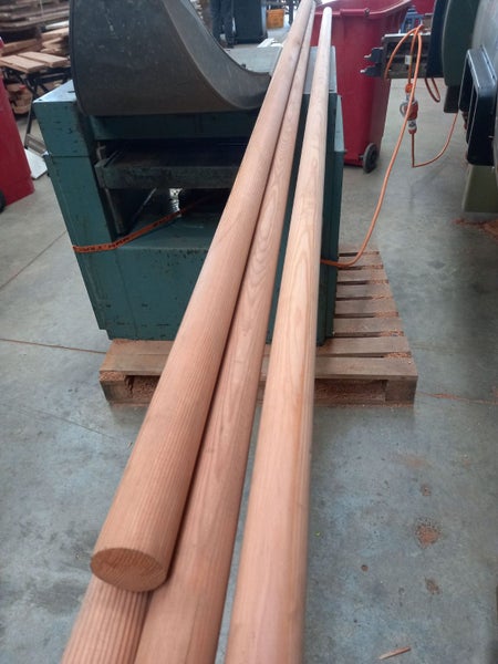 Handrail in recycled North American Oregon - 45mm round Carousel 1