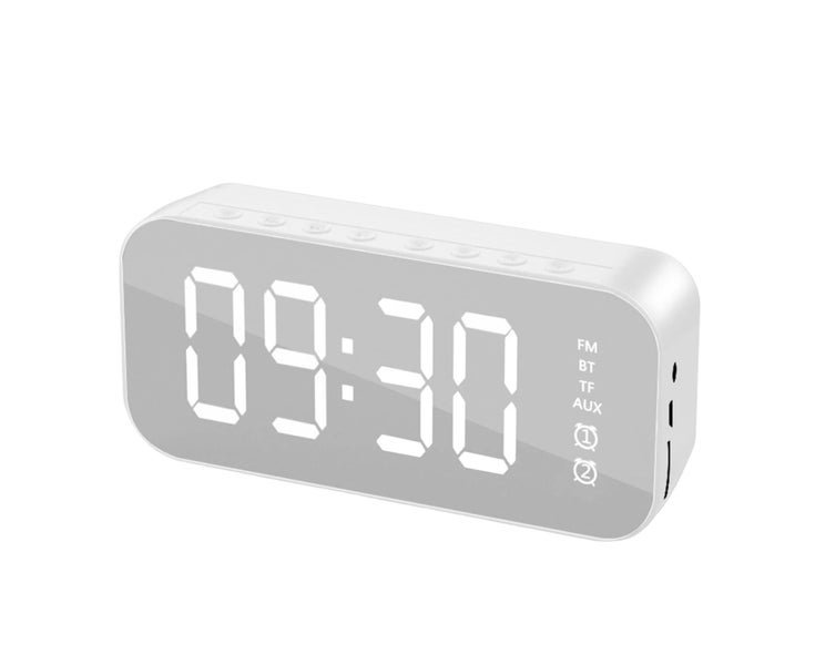 Alarm Clock Decorative 4.2 Version Easy Operation Mirror Screen Digital Clock Carousel 1