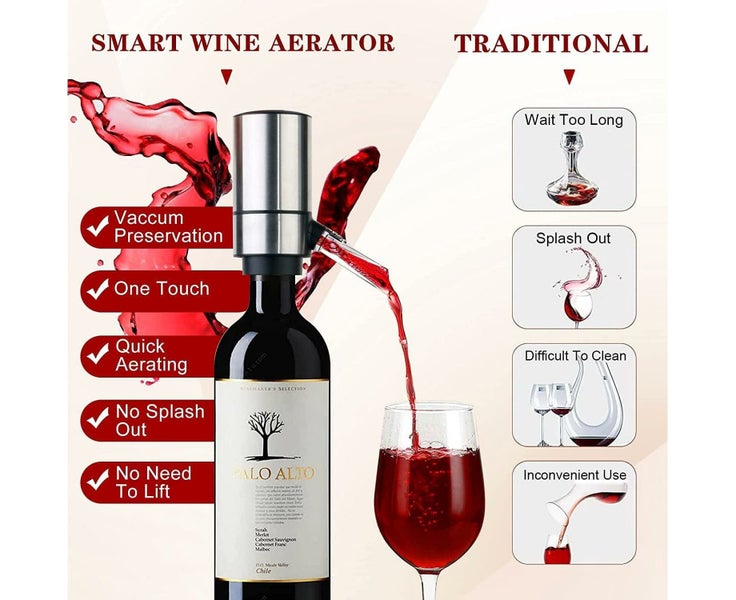 Electric wine aerator,wine decanter,automatic wine pump dispenser,wine dispen Carousel 1