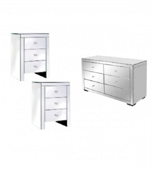 Daisey Mirrored 3 Piece Package Deal - C Carousel 1