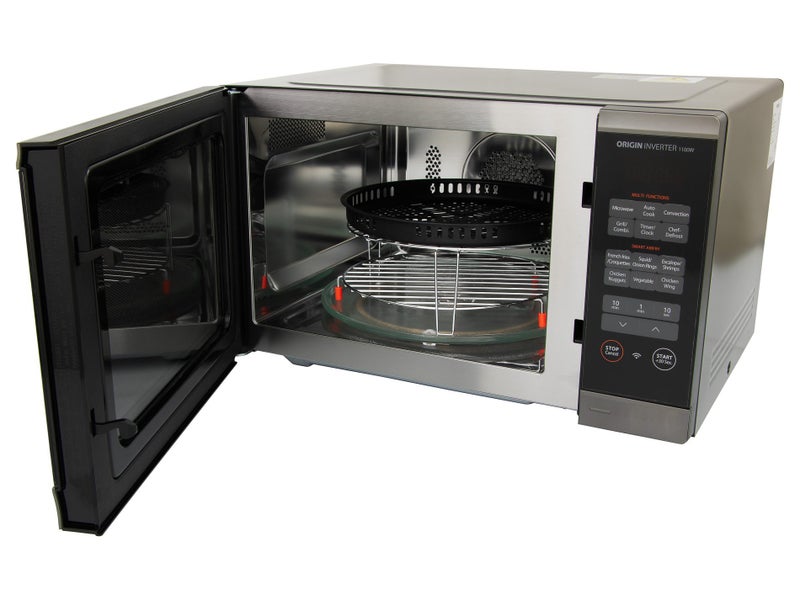 34L Toshiba Microwave Oven with Air Fry Function 2.1kW - Black / Stainless Steel Carousel 3