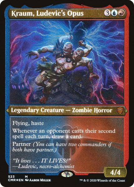 ETCHED FOIL Kraum, Ludevic's Opus (Foil Etched) (CMR-523) - Commander Legends... Carousel 1