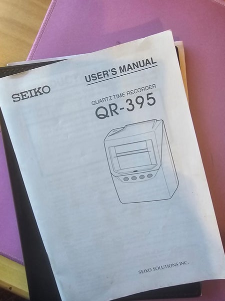 Time Clock Seiko QR-395 Carousel 3