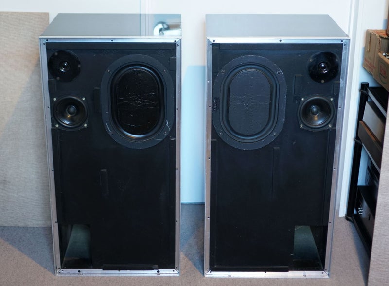 KEF Transmission Line Vintage British Speakers with Amazing Sound! Carousel 1