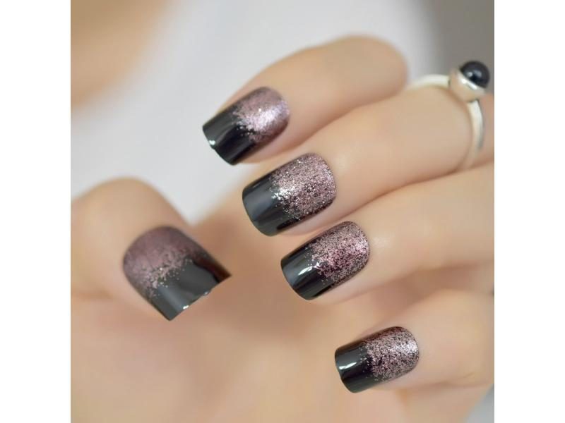 Nude Natural White French Fake Acrylic UV False Press-on DIY Manicure Stickers Carousel 1