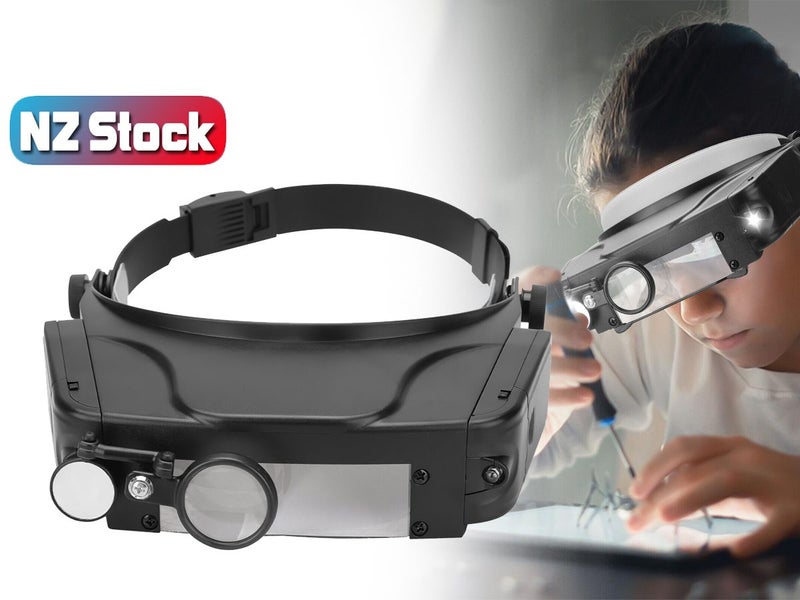 LED Head Magnifier Magnifying Glass NZ Clearance Carousel 1
