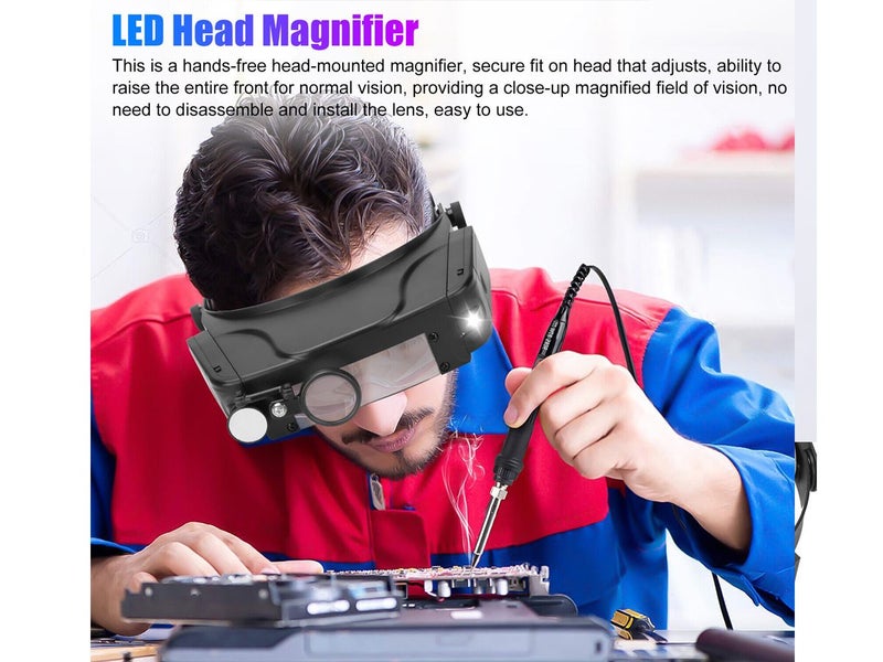 LED Head Magnifier Magnifying Glass NZ Clearance Carousel 2