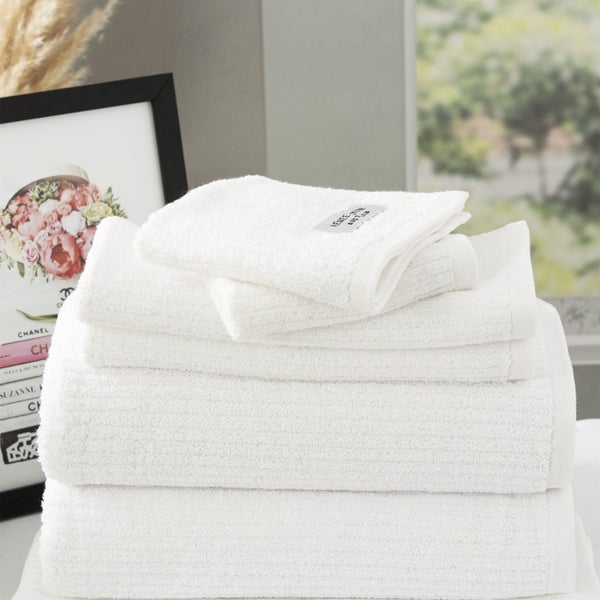 Renee Taylor Cobblestone 650 GSM Cotton Ribbed Towel Packs Carousel 2