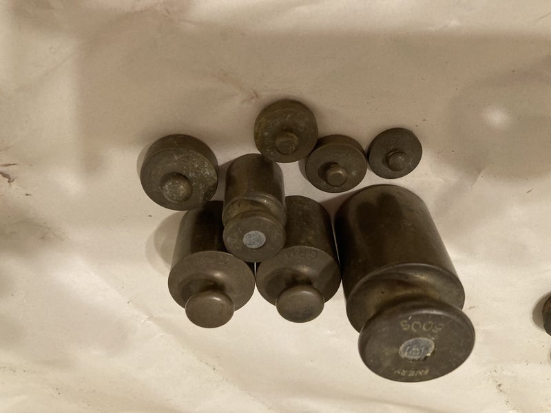 Vintage scales + metric and imperial weights63616060408579114