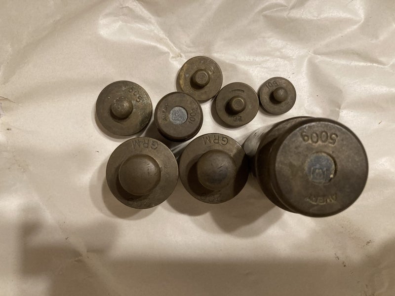 Vintage scales + metric and imperial weights63616060408579112