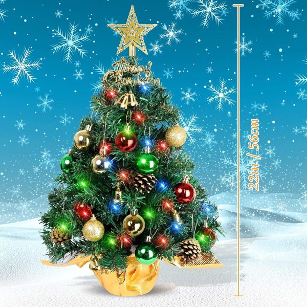 Tabletop Christmas Tree 22 Inch Mini Artificial Christmas Tree Carousel 2