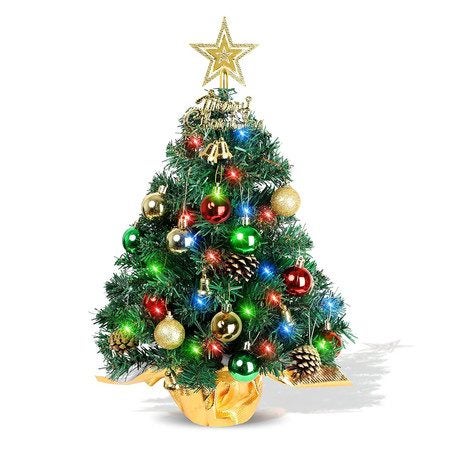 Tabletop Christmas Tree 22 Inch Mini Artificial Christmas Tree Carousel 7