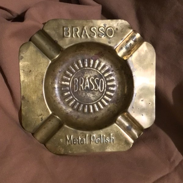 BRASSO Advertising AshTray BRASSO Metal Polish Old Vintage Brass / Copper NICE Carousel 5