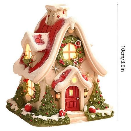 Christmas Cabin Incense Burner Christmas Village House Incense Burner Carousel 8