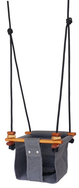 SOLVEJ Baby Swing - Smokey Grey Carousel 1