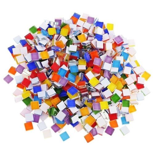 Glass Mosaic Tiles 100pcs DIY Crafts Art Pack Carousel 8