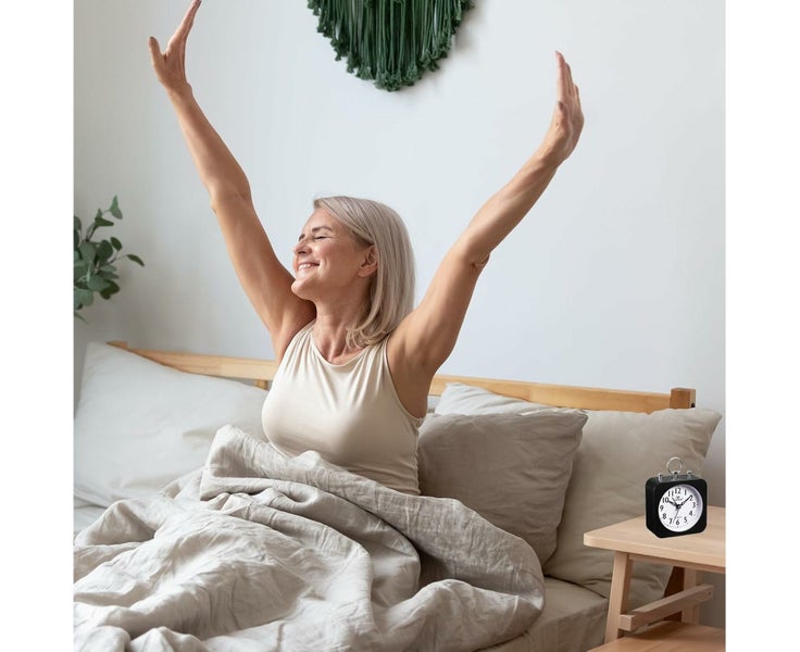 Small Battery Operated Analog Alarm Clock, Square Travel Clock ABS Plastic Al Carousel 6