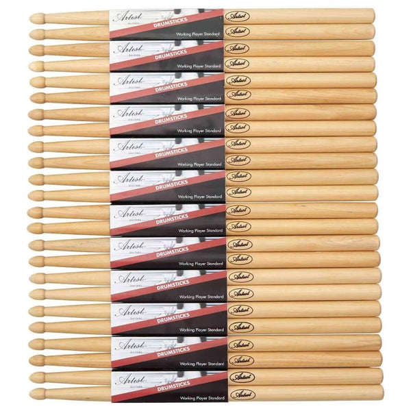 Artist DSMJR Junior Sized Maple Drumsticks for Kids 12 Pairs Carousel 1