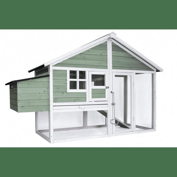 Green Large Chicken Coop Rabbit Hutch Ferret Cat Cage Hen Chook Kitten House Sm Carousel 1