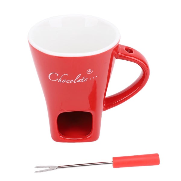 chocolate melting cup melting mug with fork Chocolate Melting Cup Ceramic Carousel 8