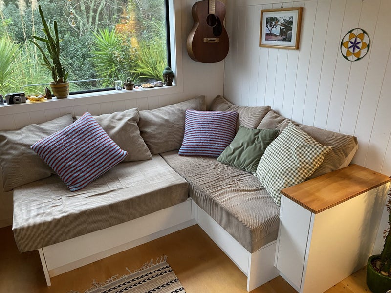 Tiny house built in Couch & Storage Carousel 1