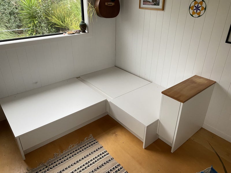Tiny house built in Couch & Storage Carousel 2