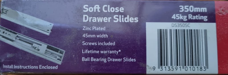 Soft Close Drawer Slide 1 pair Carousel 2