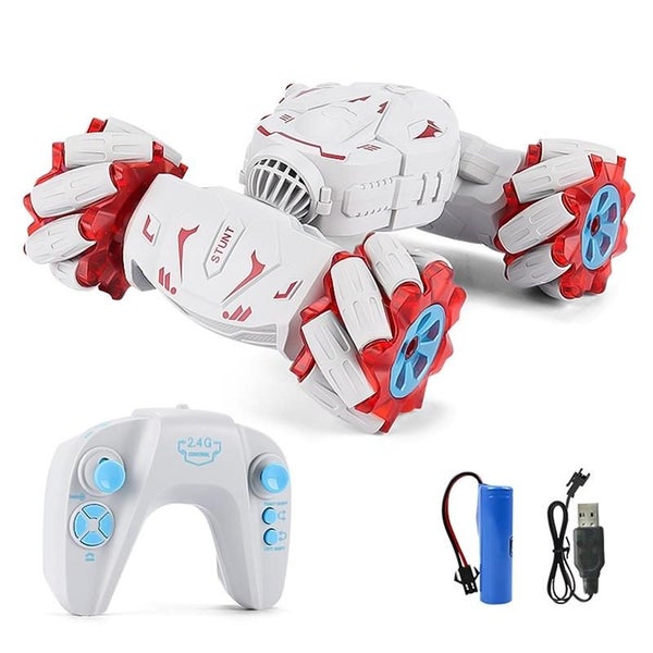 Stunt Car With 2.4G Remote Control Single Rc Torsion Design Red Remote Controll Carousel 1