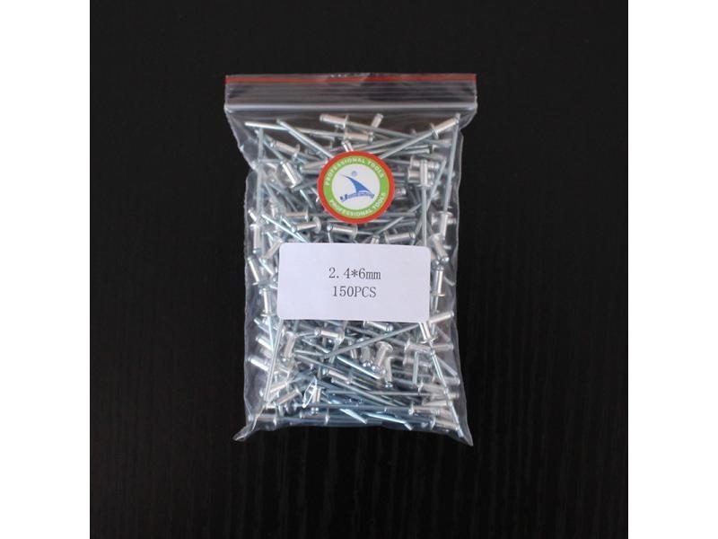 150pcs 2.4x6mm Aluminum Hollow Rivet Blind Rivets Carousel 1