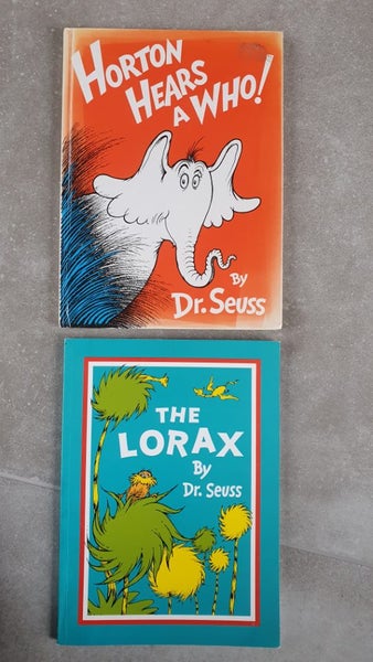Horton Hears A Who + The Lorax by Dr Seuss (large size books) Carousel 1