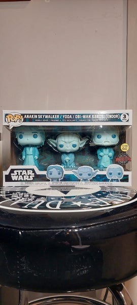 Pop Vinyl 3-Pack - Anakin Skywalker / Yoda / Obi-Wan Kenobi (Endor) - Star Wars Carousel 1
