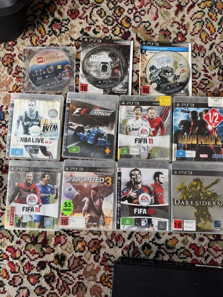 1TB PS3 Slim Console with Controller Cables & 11 Games Carousel 2