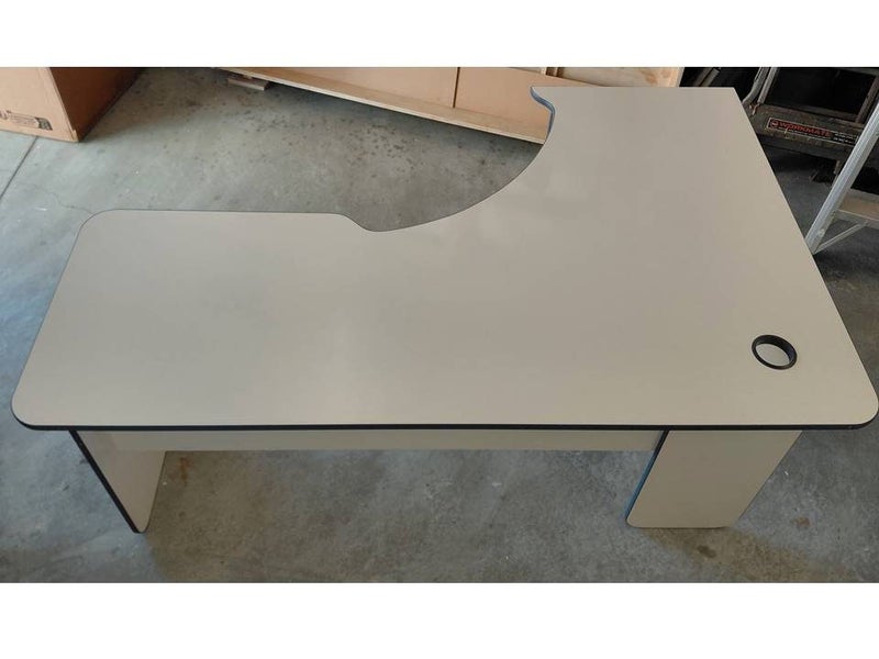 "L" Shaped Office Desk Carousel 1