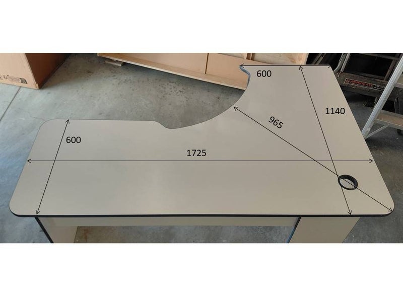 "L" Shaped Office Desk Carousel 11