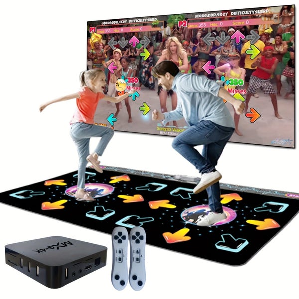 NNETM 2-Player Dance Mat Game with Motion Sensor Carousel 2