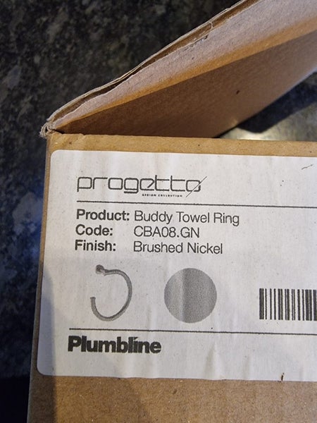 Progetto Buddy Towel Ring in brushed nickel Carousel 2